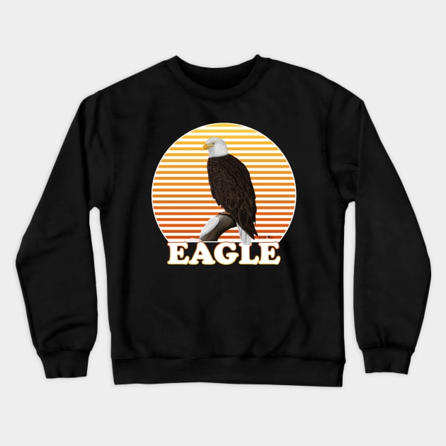 Bald Eagle Bird Watching Birding Ornithologist Gift Crewneck Sweatshirt by jzbirds